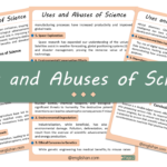 Uses and Abuses of Science Essay – 10 Lines, 250 Words, and 500 Words