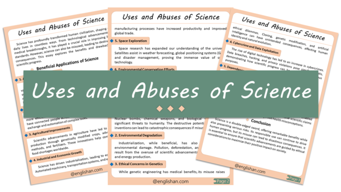 Uses and Abuses of Science Essay – 500 Words with Free PDF