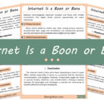 Internet Is a Boon or Bane Essay – 10 Lines, 250 Words, and 500 Words