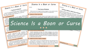 Science Is a Boon or Curse Essay – 10 Lines, 250 Words, and 500 Words