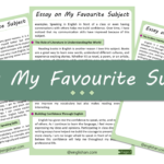 My Favourite Subject Essay – 10 Lines, 250 Words, and 500 Words