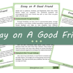A Good Friend Essay – 10 Lines, 250 Words, and 500 Words