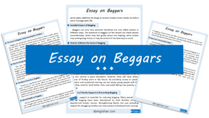 Beggars Essay – 10 Lines, 250 Words, and 500 Words