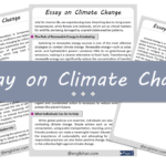 Climate Change Essay – 10 Lines, 250 Words, and 500 Words