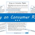 Consumer Rights Essay – 10 Lines, 250 Words, and 500 Words