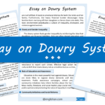 Dowry System Essay – 10 Lines, 250 Words, and 500 Words