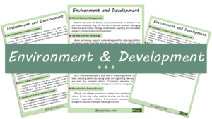 Environment and Development Essay – 10 Lines, 250 Words, and 500 Words