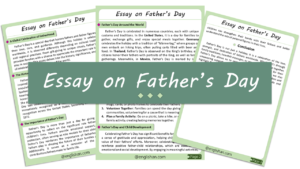 Father’s Day Essay – 10 Lines, 250 Words, and 500 Words