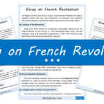French Revolution Essay – 10 Lines, 250 Words, and 500 Words