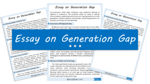 Generation Gap Essay – 10 Lines, 250 Words, and 500 Words