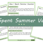 How I Spent My Summer Vacation Essay – 10 Lines, 250 Words, and 500 Words