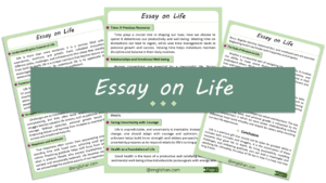 Life Essay – 10 Lines, 250 Words, and 500 Words