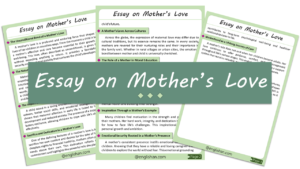 Mother’s Love Essay – 10 Lines, 250 Words, and 500 Words