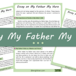 My Father My Hero Essay – 10 Lines, 250 Words, and 500 Words