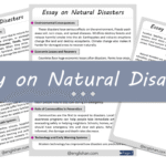 Natural Disasters Essay – 10 Lines, 250 Words, and 500 Words
