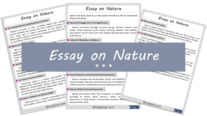 Nature Essay – 10 Lines, 250 Words, and 500 Words