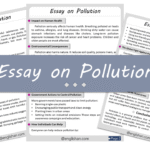 Pollution Essay – 10 Lines, 250 Words, and 500 Words
