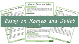 Romeo and Juliet Essay – 10 Lines, 250 Words, and 500 Words
