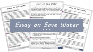 Save Water Essay – 10 Lines, 250 Words, and 500 Words