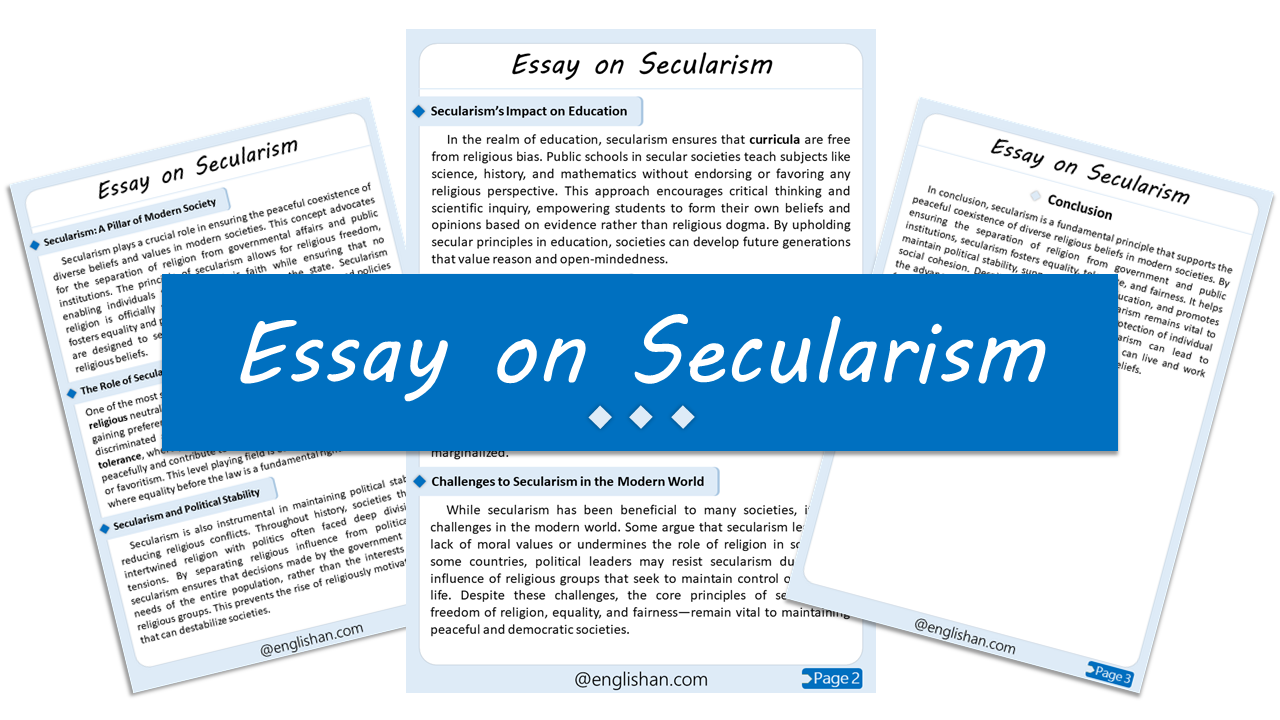 Secularism Essay – 10 Lines, 250 Words, and 500 Words