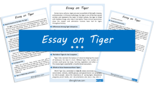 Tiger Essay – 10 Lines, 250 Words, and 500 Words