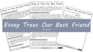 Trees Our Best Friend Essay – 10 Lines, 250 Words, and 500 Words