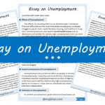 Unemployment Essay – 10 Lines, 250 Words, and 500 Words