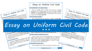 Uniform Civil Code Essay – 10 Lines, 250 Words, and 500 Words
