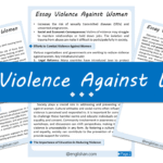 Violence Against Women Essay – 10 Lines, 250 Words, and 500 Words