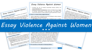Violence Against Women Essay – 10 Lines, 250 Words, and 500 Words