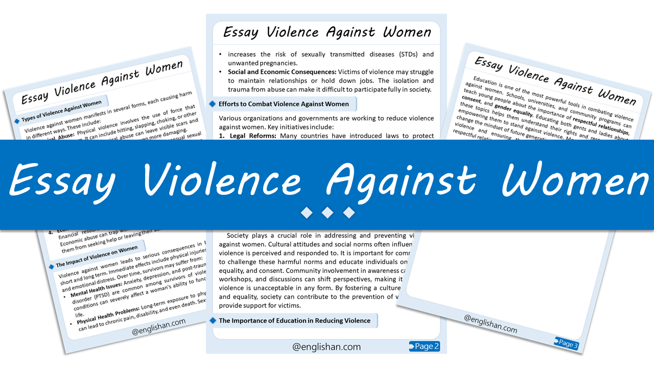 Violence Against Women Essay – 10 Lines, 250 Words, and 500 Words