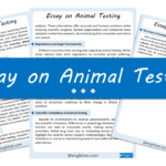 Animal Testing Essay – 10 Lines, 250 Words, and 500 Words