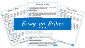 Bribes Essay – 10 Lines, 250 Words, and 500 Words