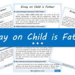 Child is Father Essay – 10 Lines, 250 Words, and 500 Words