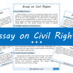 Civil Rights Essay – 10 Lines, 250 Words, and 500 Words