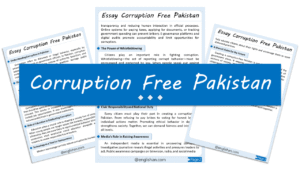 Corruption Free Pakistan Essay – 10 Lines, 250 Words, and 500 Words