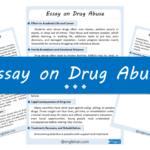 Drug Abuse Essay – 10 Lines, 250 Words, and 500 Words
