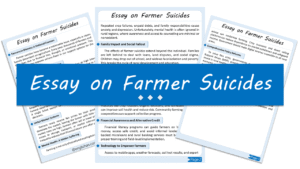 Farmer Suicides Essay – 10 Lines, 250 Words, and 500 Words