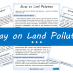 Land Pollution Essay – 10 Lines, 250 Words, and 500 Words