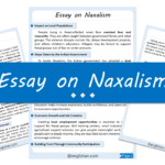 Naxalism Essay – 10 Lines, 250 Words, and 500 Words