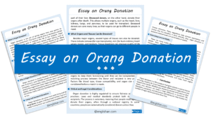 Organ Donation Essay – 10 Lines, 250 Words, and 500 Words