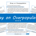 Overpopulation Essay – 10 Lines, 250 Words, and 500 Words