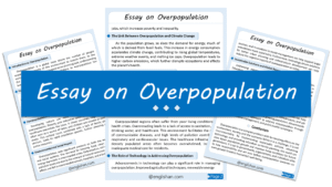 Overpopulation Essay – 10 Lines, 250 Words, and 500 Words