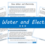 Save Water and Electricity Essay – 10 Lines, 250 Words, and 500 Words