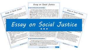Social Justice Essay – 10 Lines, 250 Words, and 500 Words
