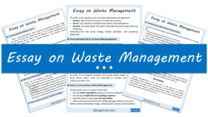 Waste Management Essay – 10 Lines, 250 Words, and 500 Words