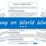 World War 1 Essay – 10 Lines, 250 Words, and 500 Words