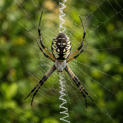 Orb weaver spider