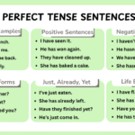 Present Perfect Tense Sentences – Complete List In English