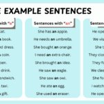 Article Example Sentences In English with usage patterns